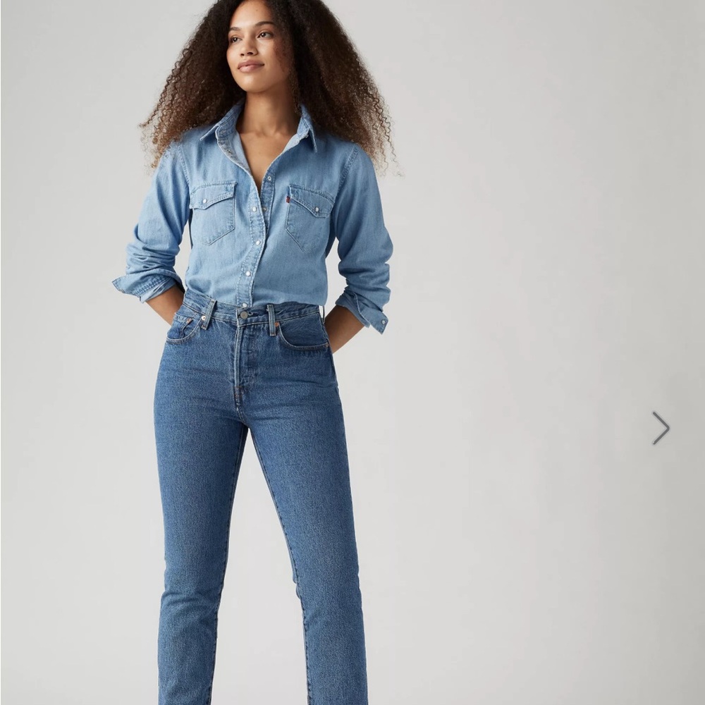 Levi's Blue Straight Leg Jeans